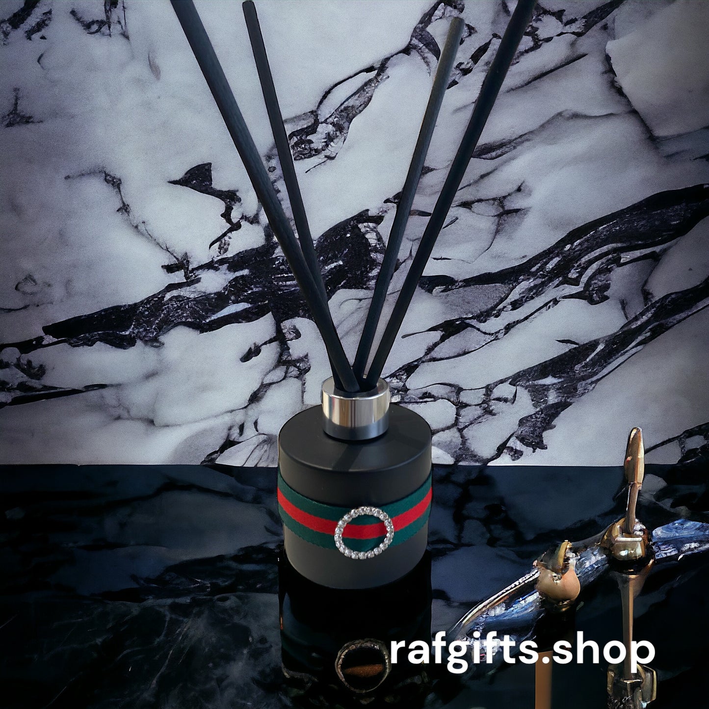 Red & Green and Circle rhinestone